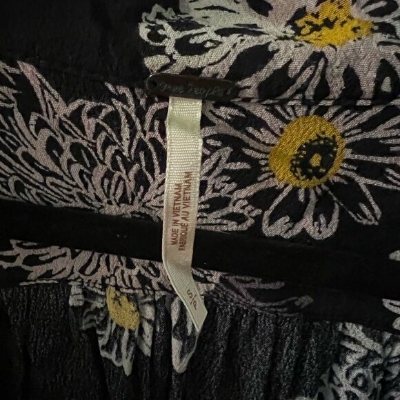 FREE PEOPLE BLUE HAWAII SHORT SLEEVE DRESS - Picture 3 of 4